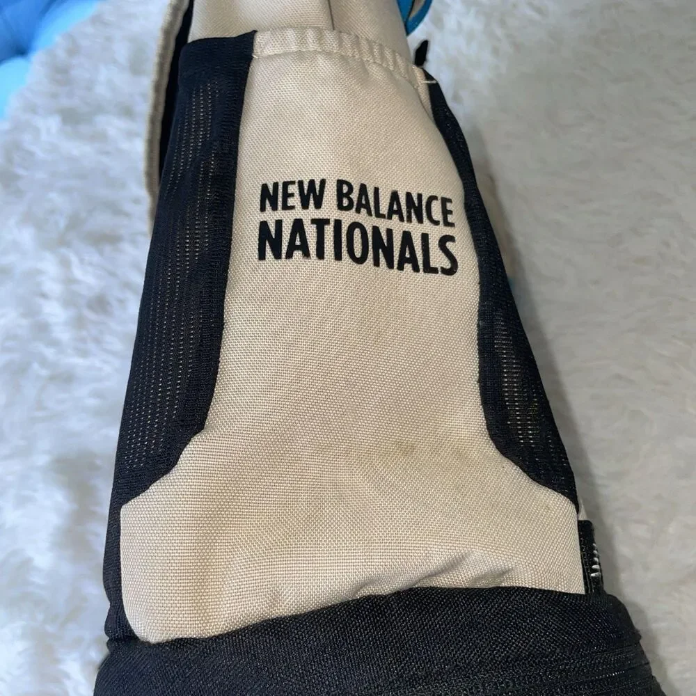 New Balance Track and Field Nationals 2021 Roll Top Backpack Beige Black Blue